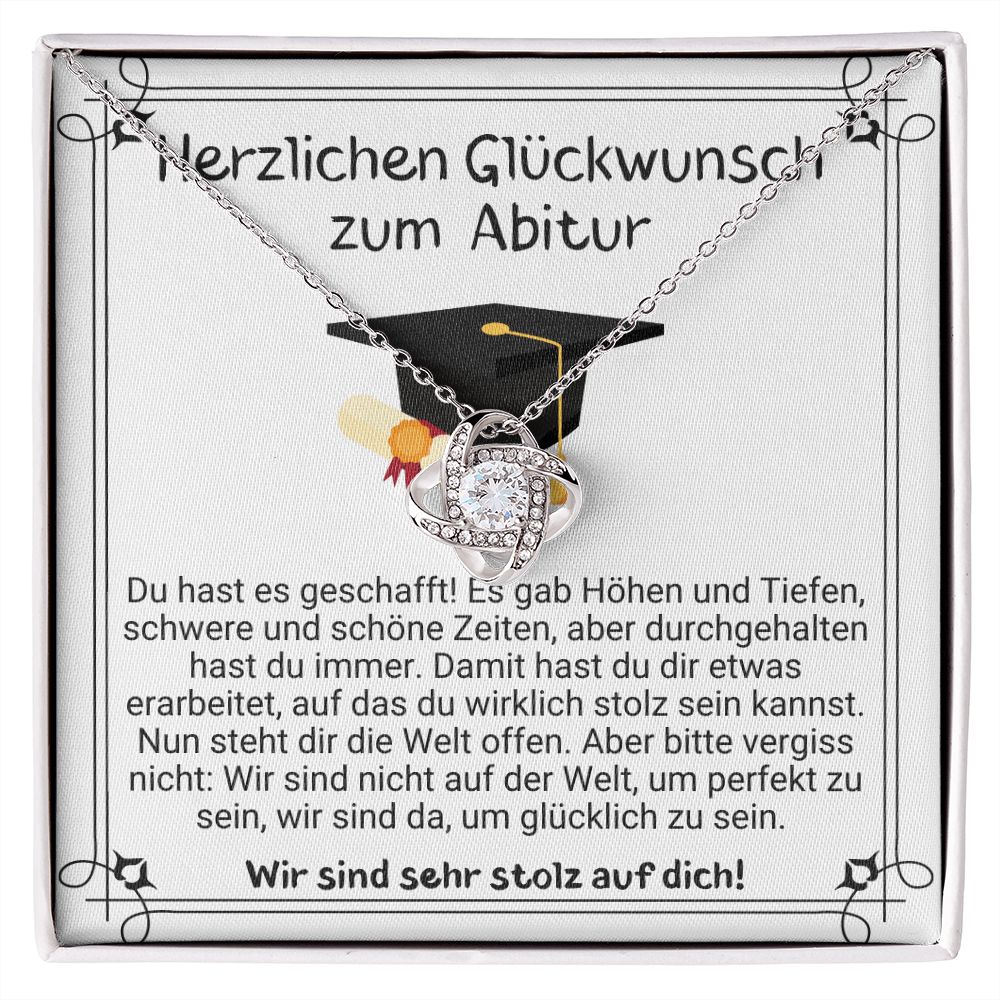 Herzlichen Glückwunsch Zum Abitur | Liebesknoten Halskette