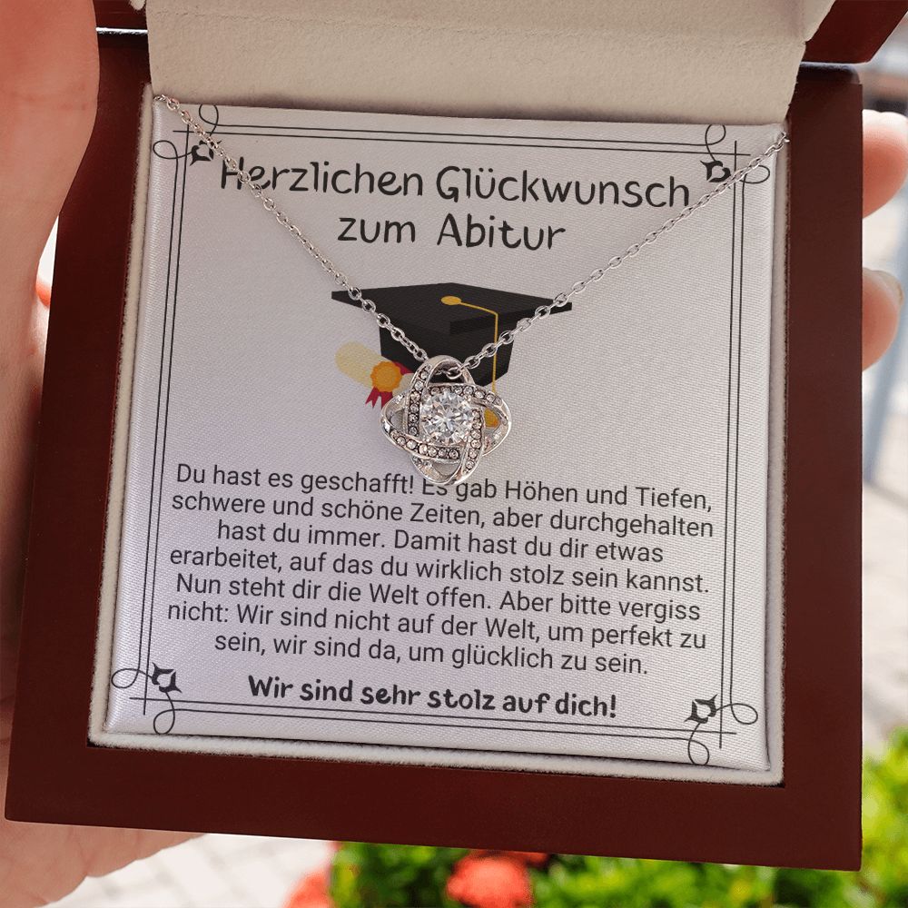 Herzlichen Glückwunsch Zum Abitur | Liebesknoten Halskette