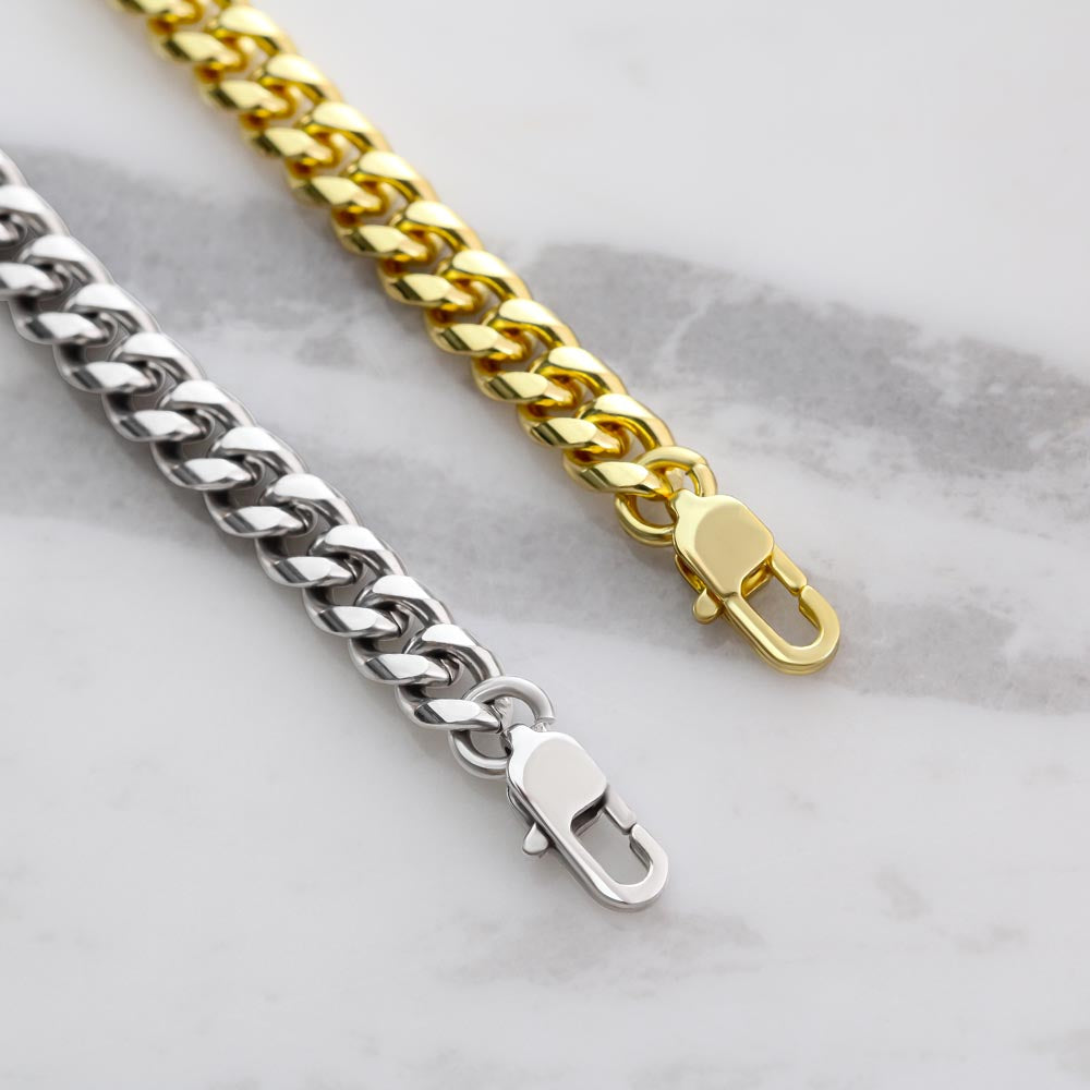 An meinen Sohn | Vergiss Nie Dass Ich Dich Liebe | Cuban Link Kette