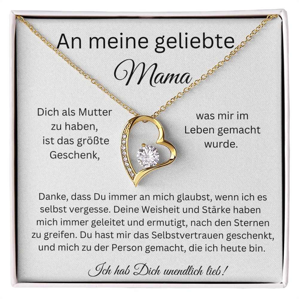 An Meine Geliebte Mama | Danke, Dass Du Immer An Mich Glaubst | Halskette